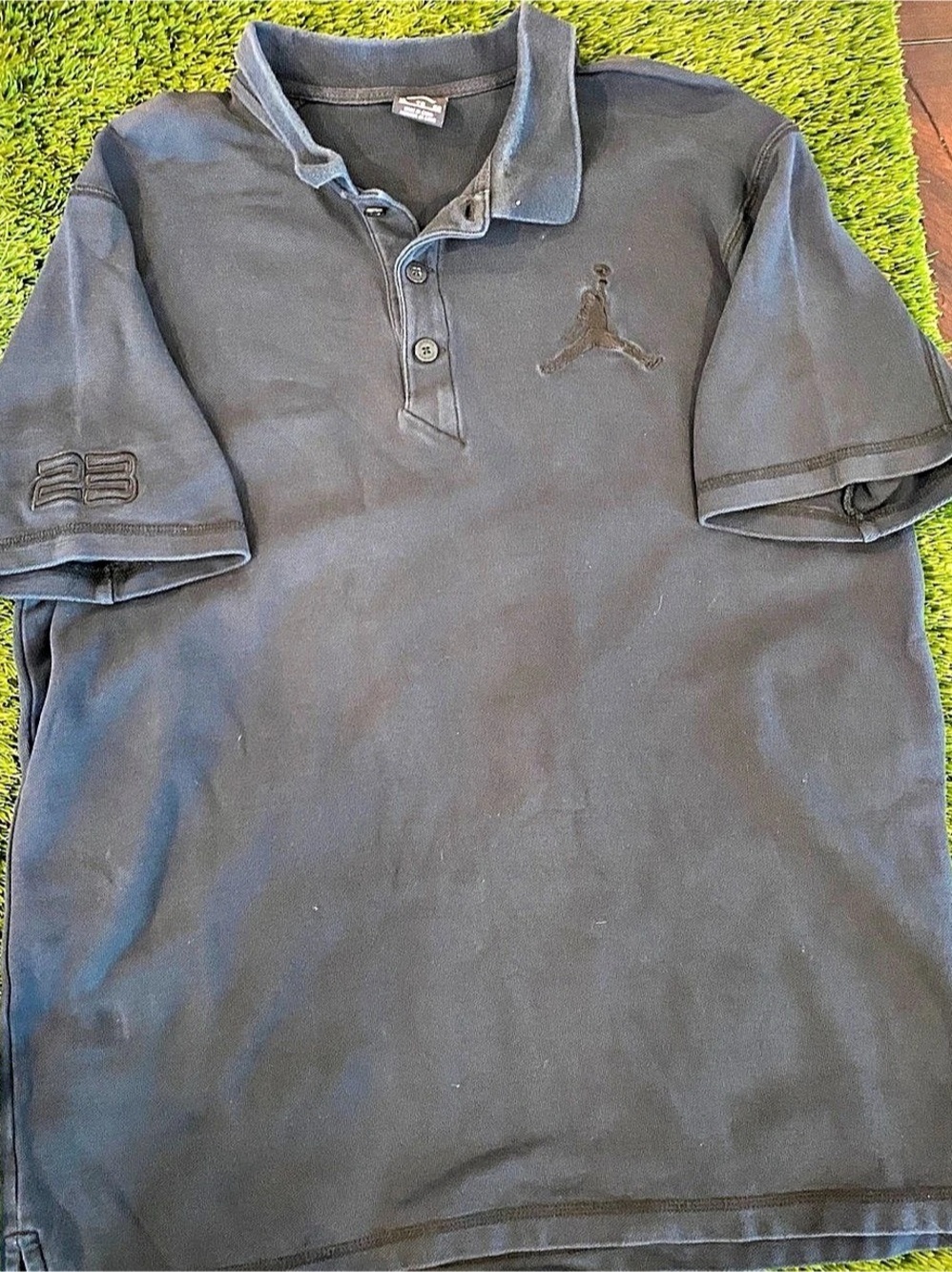 Jordan Air Jordan Jumpman Logo Polo Shirt Men's Black Polo XL